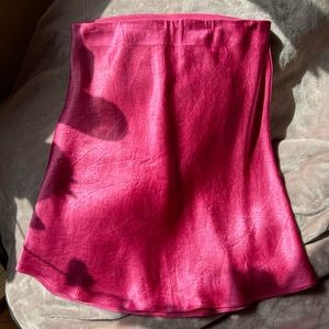 Aritzia babaton satin hot pink magenta skirt, Size 8